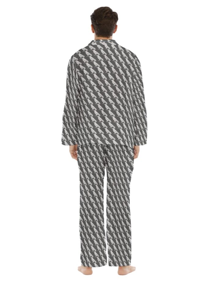 All-Over Print Men's Lapel Pajama Set