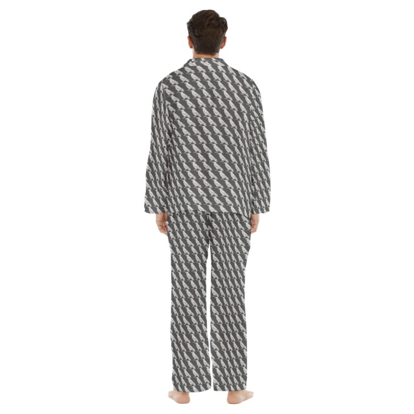 All-Over Print Men's Lapel Pajama Set - Image 4