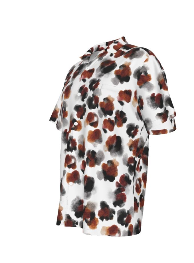 All-Over Print Men's Hawaiian Shirt With Pocket