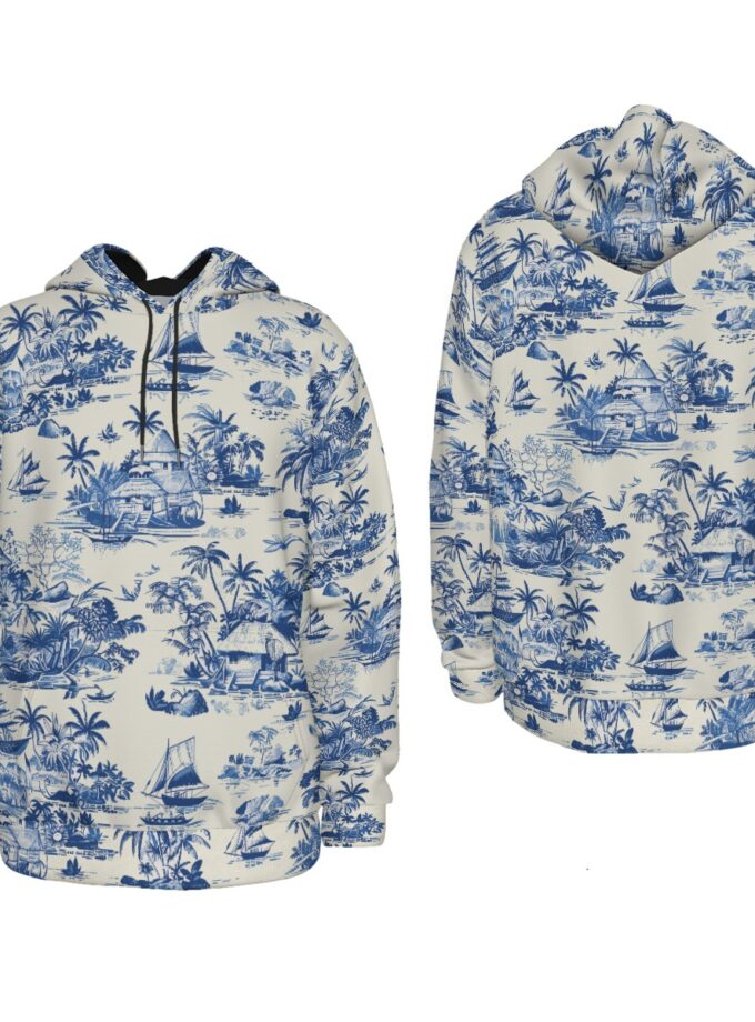 All-Over Print Men's Thicken Pullover Hoodie