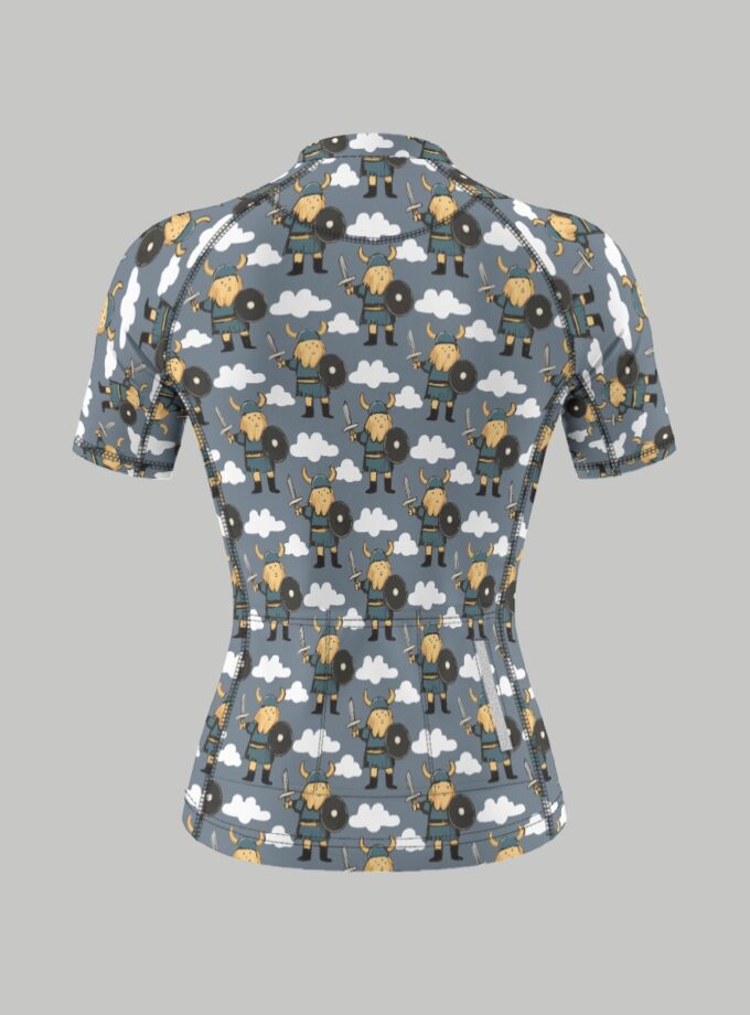All-Over Print Women's Anti-Slip Raglan Cycling Jersey With Short Sleeve