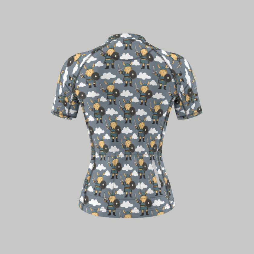 All-Over Print Women's Anti-Slip Raglan Cycling Jersey With Short Sleeve - Image 2