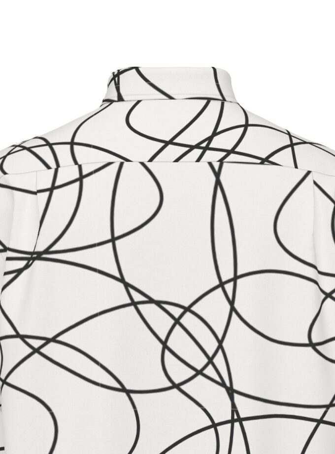 All-Over Print Men's Long Sleeve Shirt | 115GSM Cotton poplin