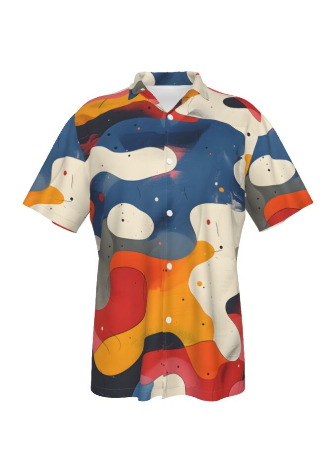 All-Over Print Men's Hawaiian Shirt With Pocket