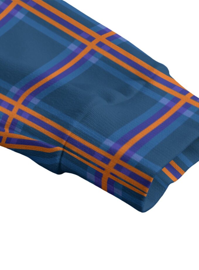 All-Over Print Unisex V-neck Knitted Fleece Cardigan With Button Closure