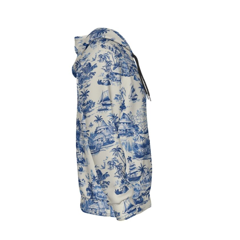 All-Over Print Men's Thicken Pullover Hoodie - Image 3