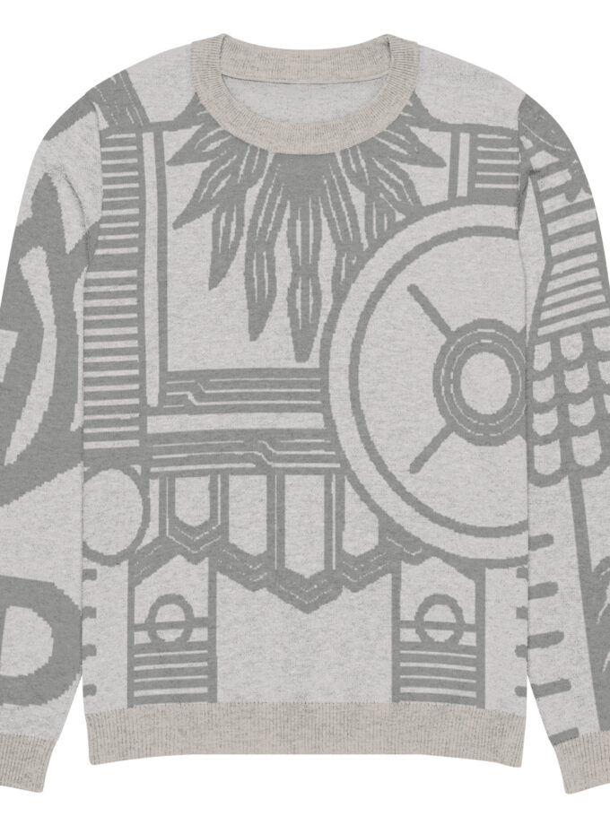 Knitted crew neck sweater