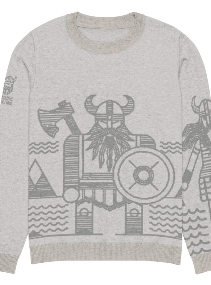 Knitted crew neck sweater