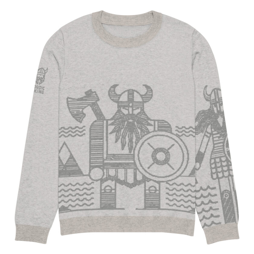 Knitted crew neck sweater