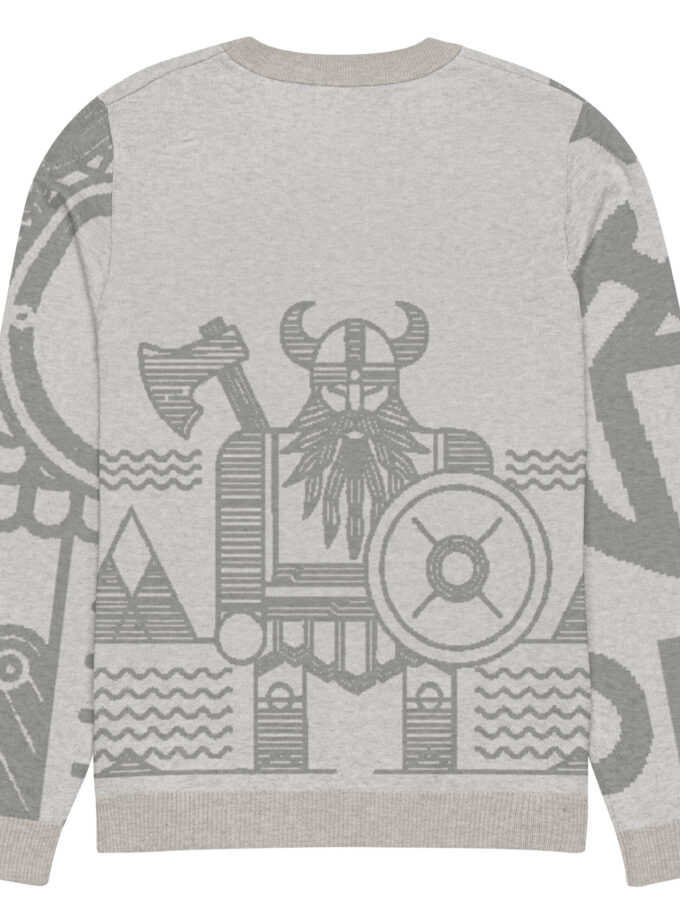 Knitted crew neck sweater