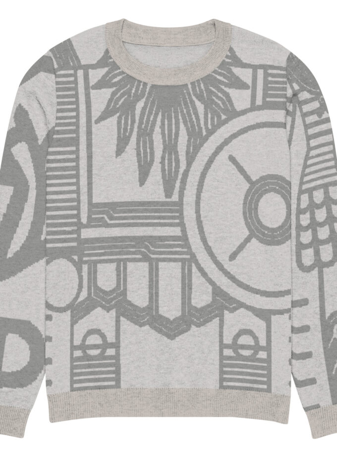 Knitted crew neck sweater