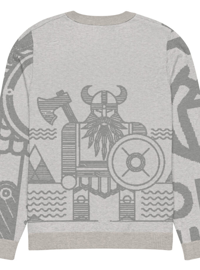 Knitted crew neck sweater