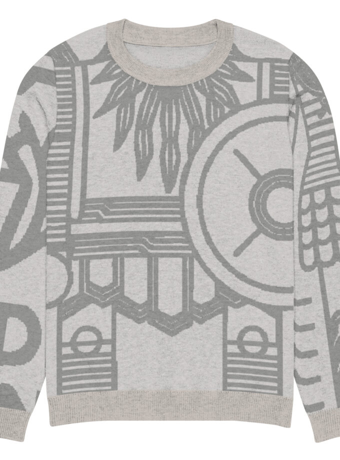 Knitted crew neck sweater