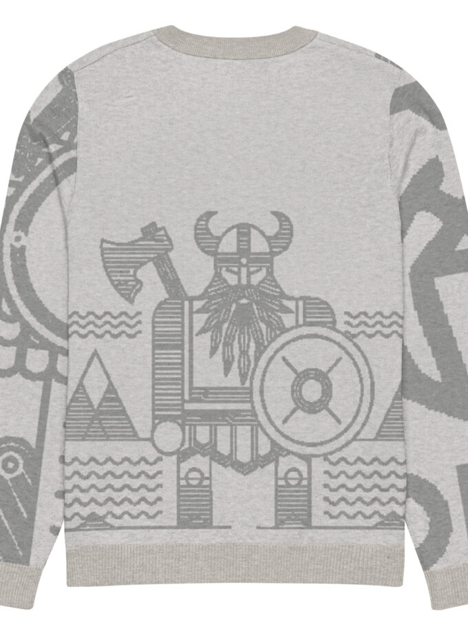 Knitted crew neck sweater