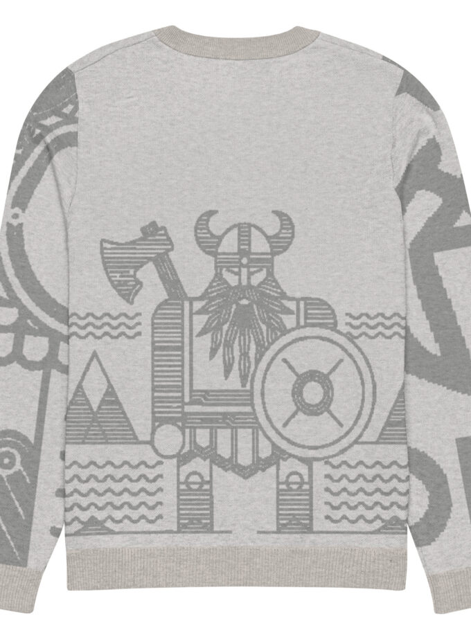 Knitted crew neck sweater