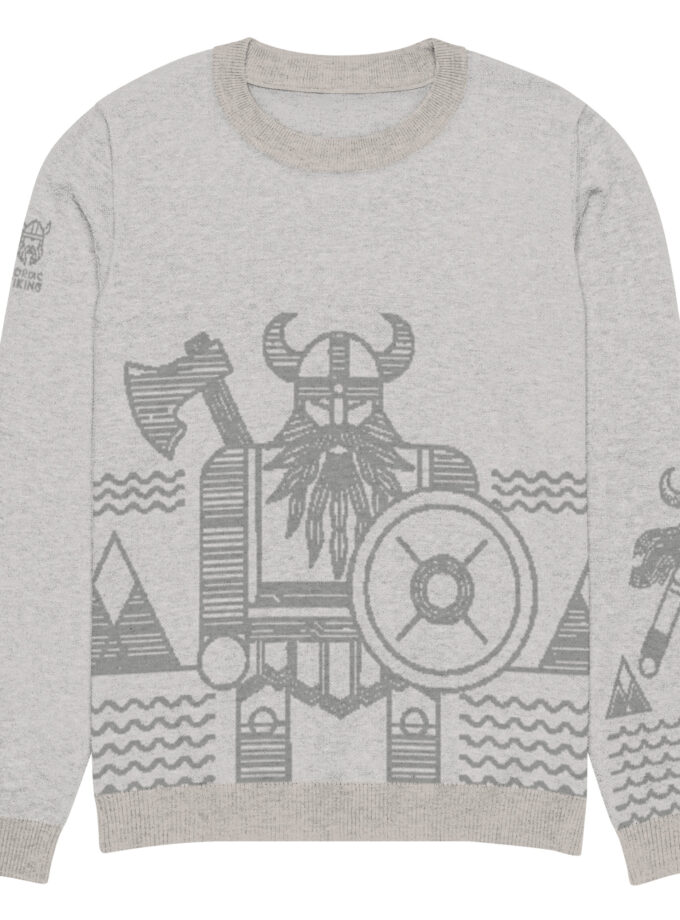 Knitted crew neck sweater