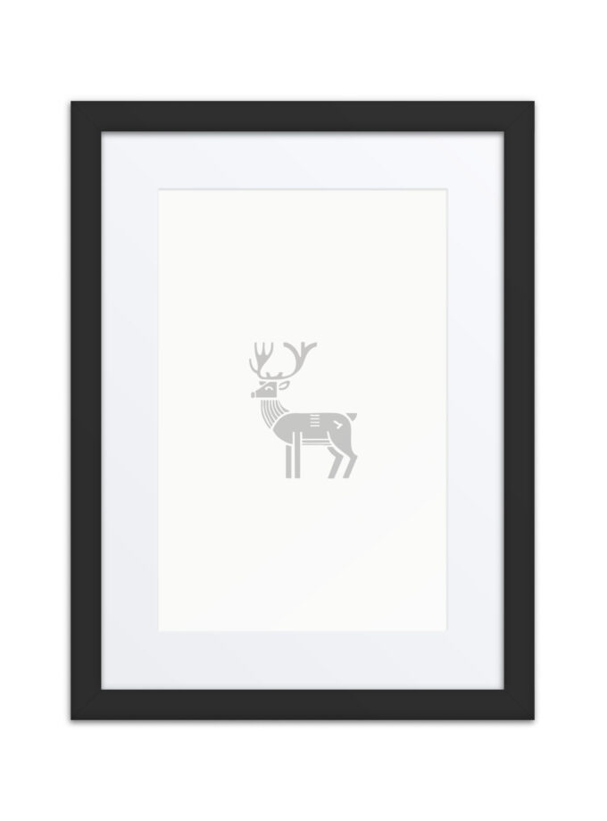 Nordic Viking - Nordic Deer - Framed Art