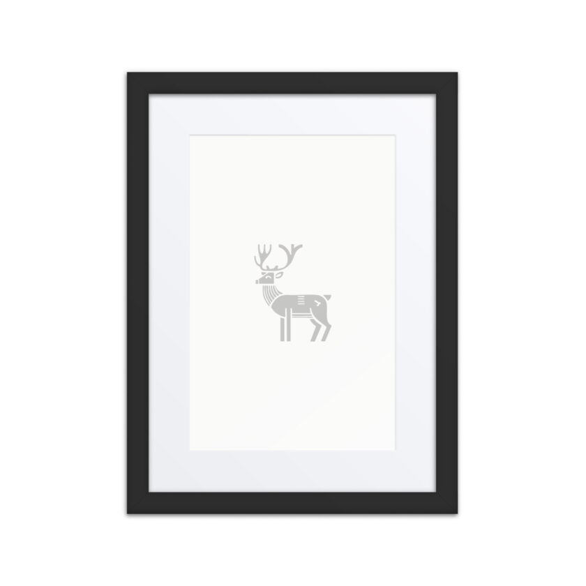 Nordic Viking - Nordic Deer - Framed Art - Image 2