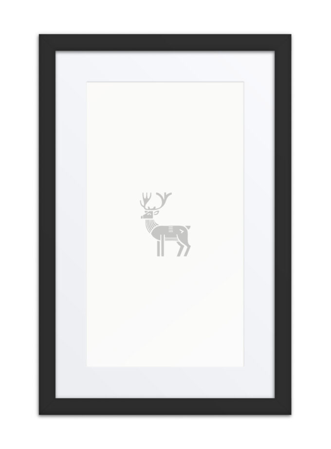 Nordic Viking - Nordic Deer - Framed Art