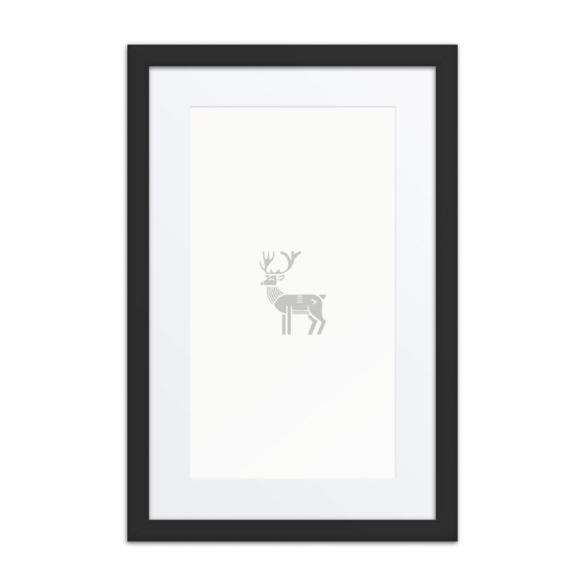 Nordic Viking - Nordic Deer - Framed Art