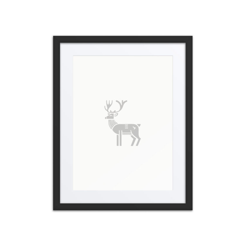 Nordic Viking - Nordic Deer - Framed Art - Image 3