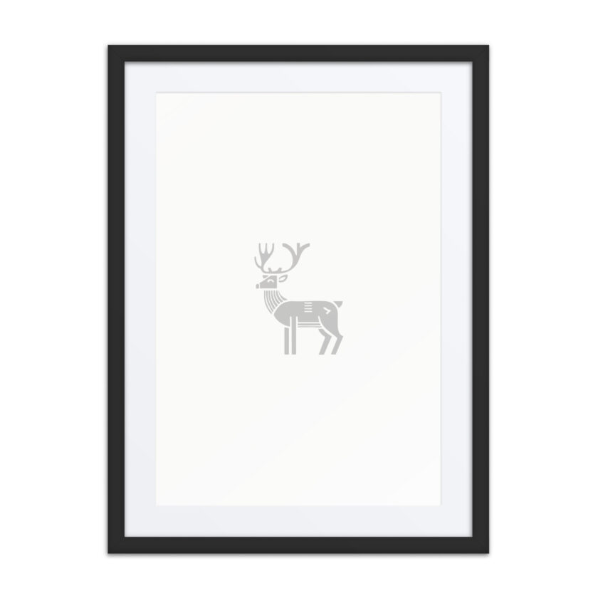Nordic Viking - Nordic Deer - Framed Art - Image 4