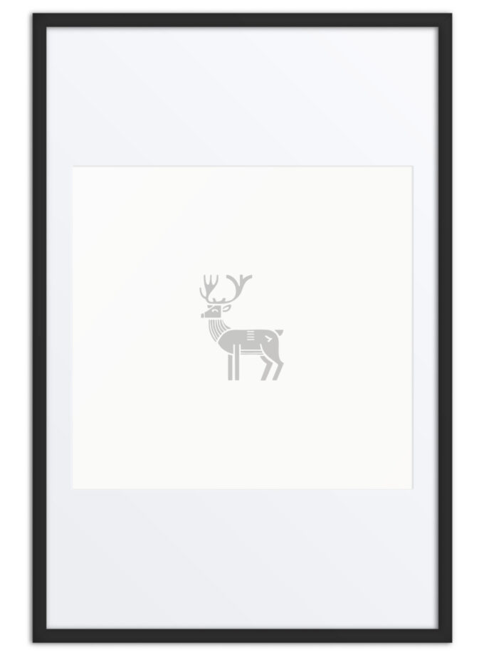 Nordic Viking - Nordic Deer - Framed Art