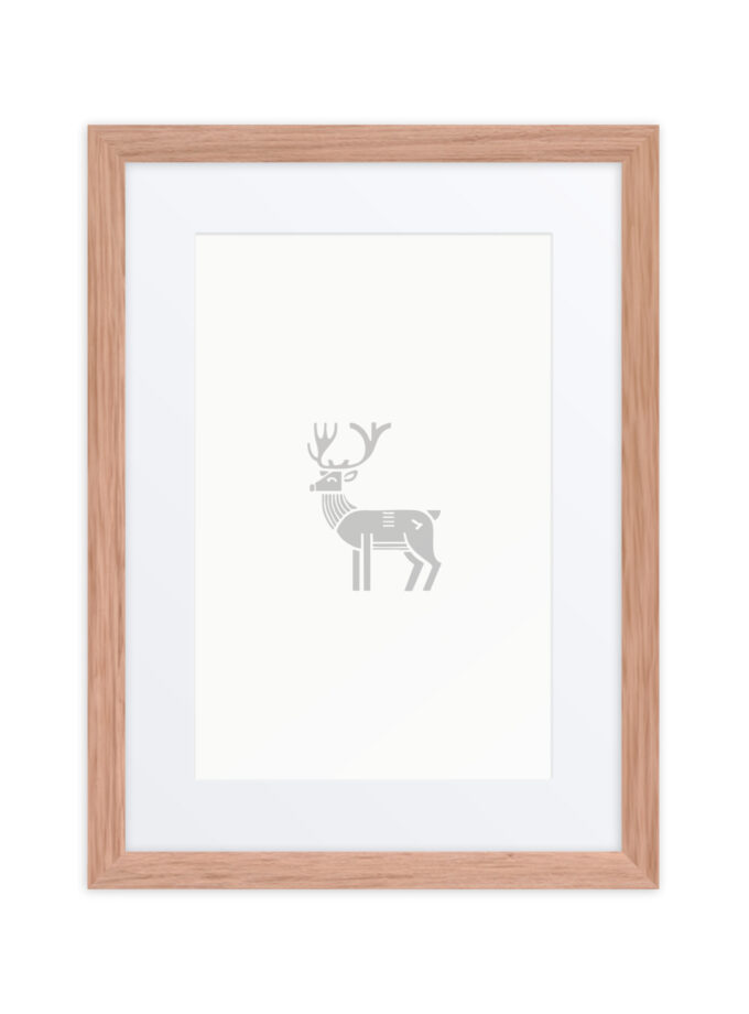 Nordic Viking - Nordic Deer - Framed Art