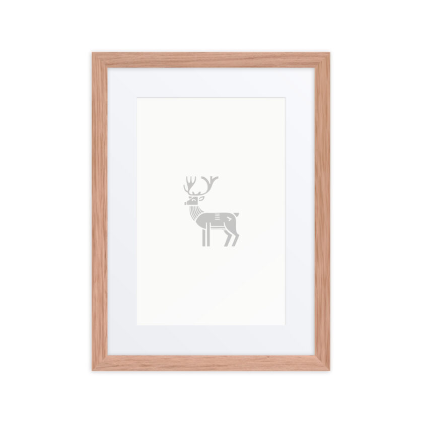Nordic Viking - Nordic Deer - Framed Art - Image 6