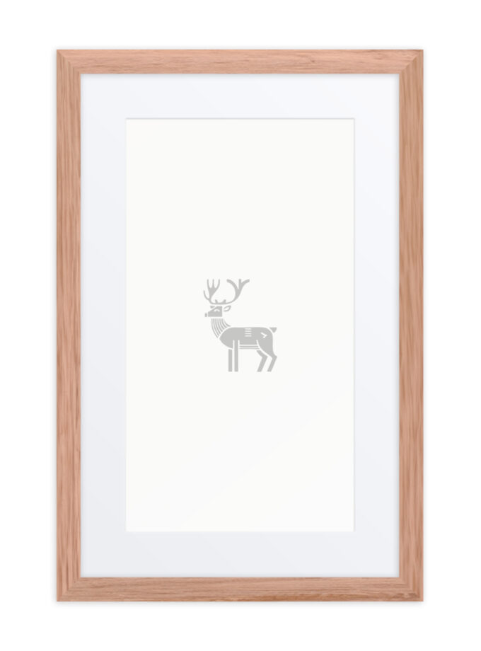 Nordic Viking - Nordic Deer - Framed Art