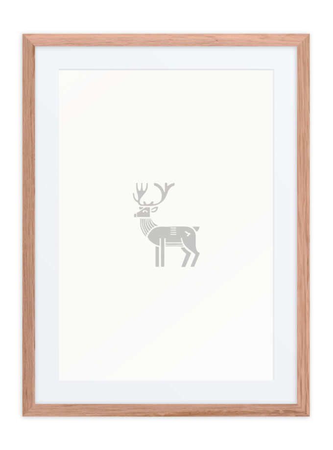 Nordic Viking - Nordic Deer - Framed Art