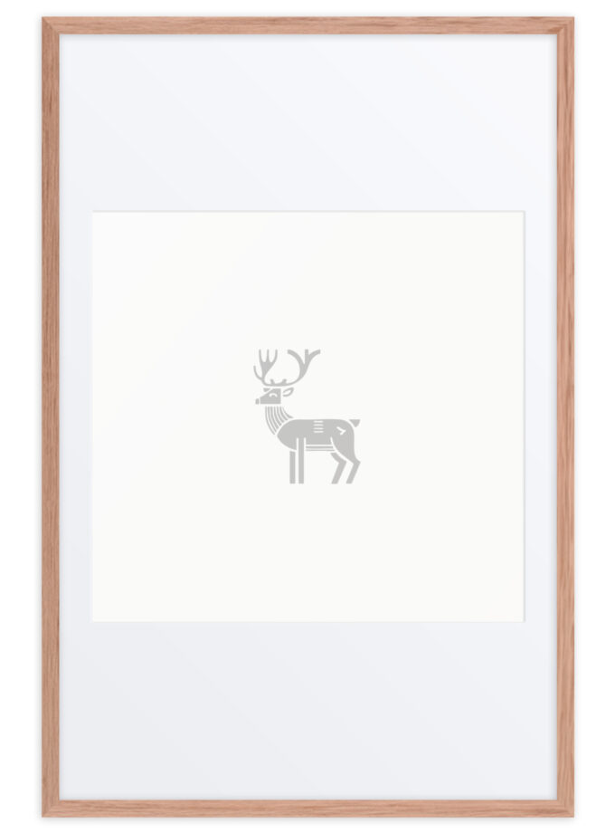 Nordic Viking - Nordic Deer - Framed Art