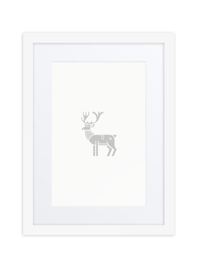 Nordic Viking - Nordic Deer - Framed Art