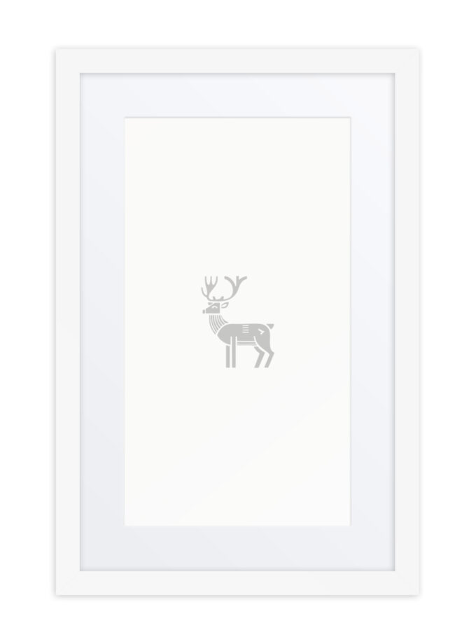 Nordic Viking - Nordic Deer - Framed Art