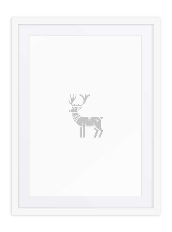 Nordic Viking - Nordic Deer - Framed Art