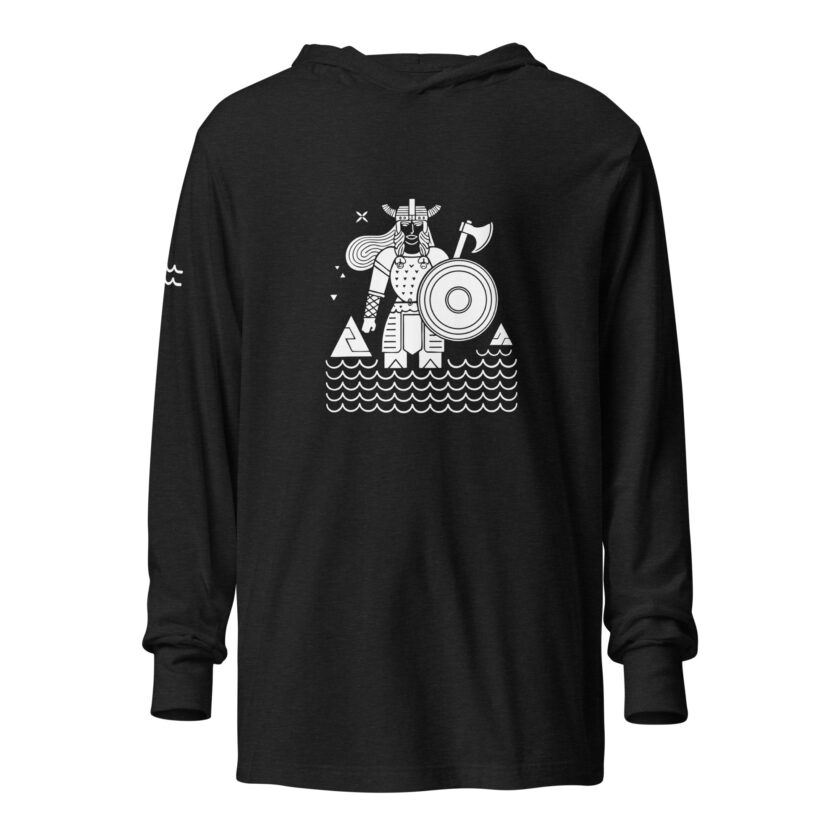 Epic Viking Shield Maiden Hooded Long Sleeve T-Shirt