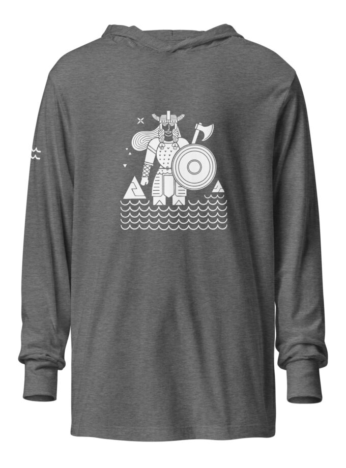 Epic Viking Shield Maiden Hooded Long Sleeve T-Shirt