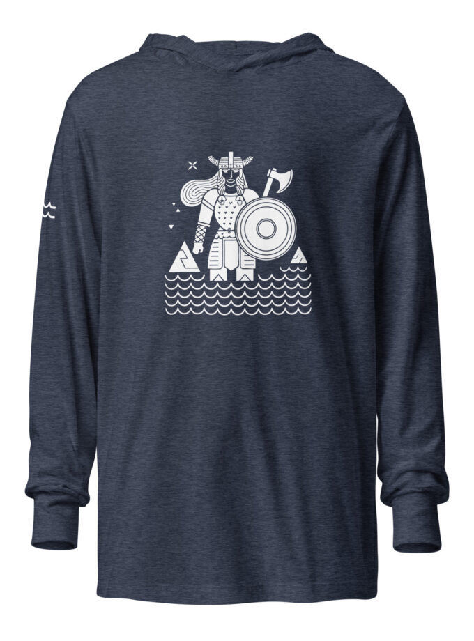 Epic Viking Shield Maiden Hooded Long Sleeve T-Shirt