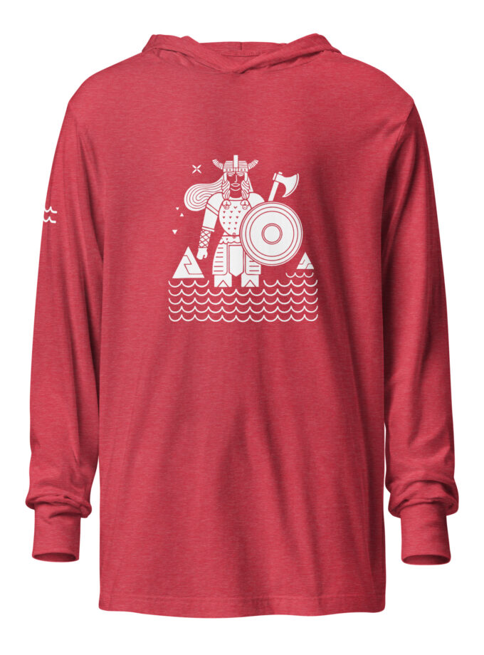 Epic Viking Shield Maiden Hooded Long Sleeve T-Shirt