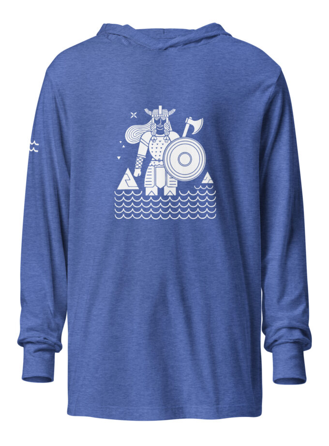 Epic Viking Shield Maiden Hooded Long Sleeve T-Shirt
