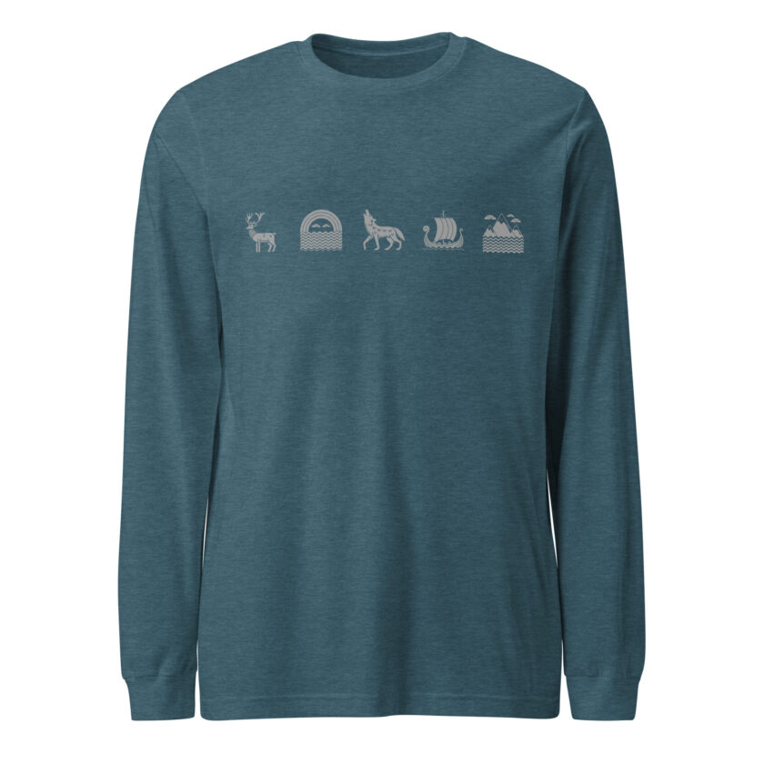 Nordic Tresures - Unisex Long Sleeve Tee - Image 17