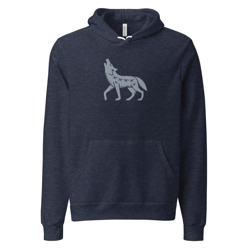 Nordic Wolf Embroidered Hoodie - Image 5