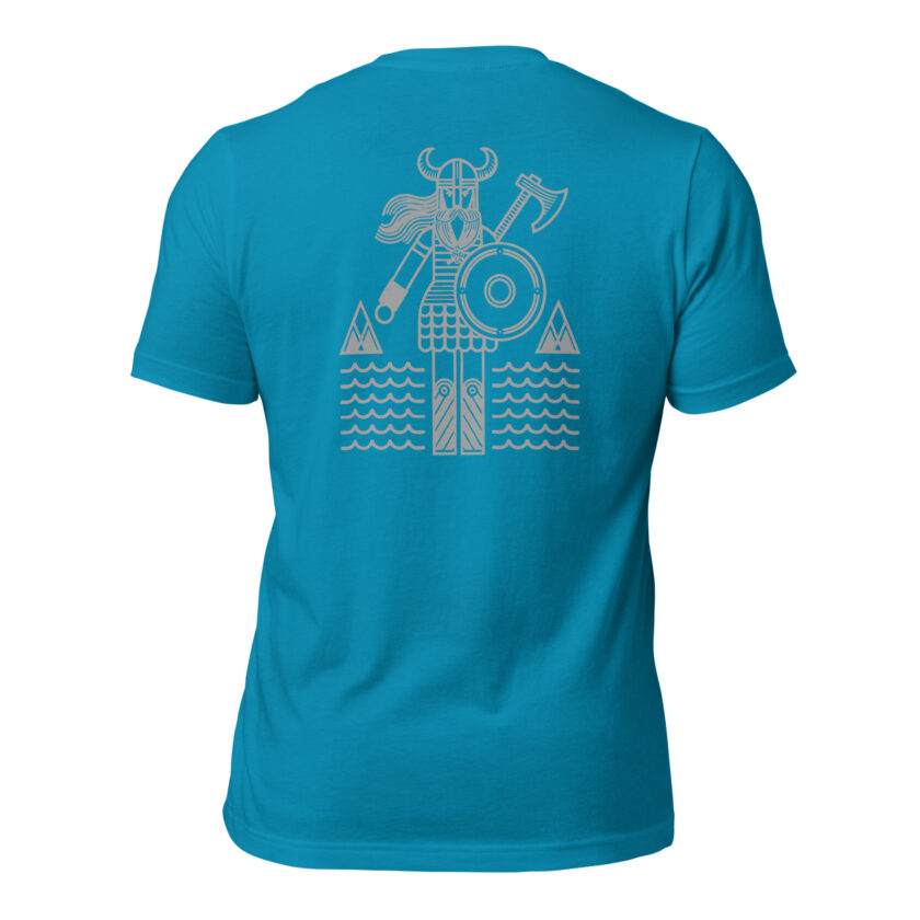 "The Spirit of the North II" - Nordic Viking Line Design - T-Shirt - Image 77
