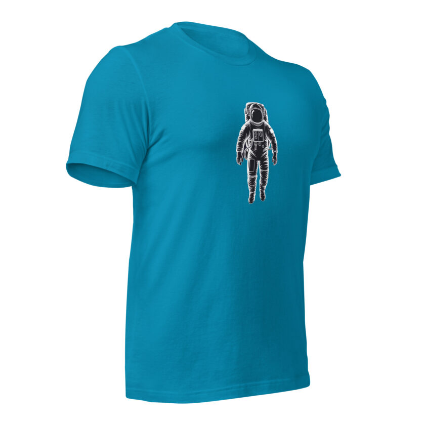 Cosmic Drift – Astronaut – Light T-Shirt - Image 12