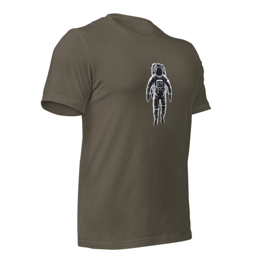 Cosmic Drift – Astronaut – Light T-Shirt - Image 4