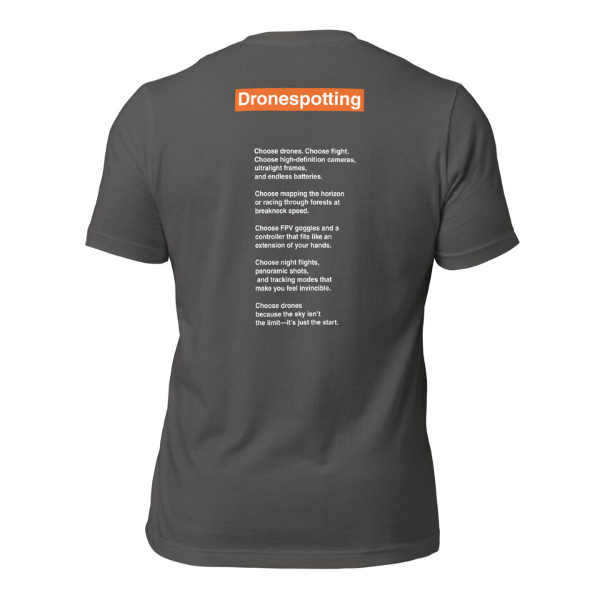 DroneSpotting: Choose the Skies - T-Shirt (Front and Back) - Image 82