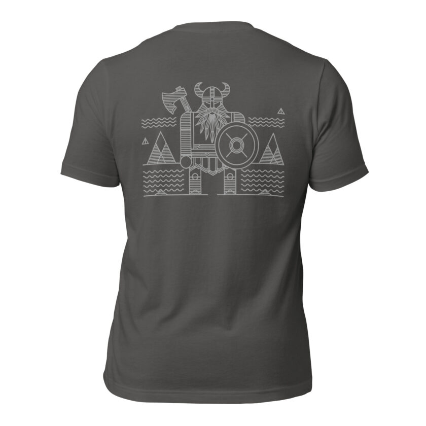 "The Spirit of the North" - Nordic Viking Line Design - T-Shirt - Image 41