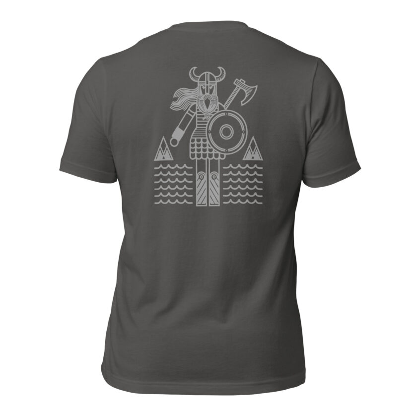 "The Spirit of the North II" - Nordic Viking Line Design - T-Shirt - Image 65