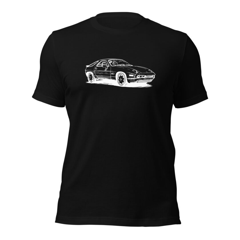 Vintage Velocity Collection – 1989 Porsche 928 – T-Shirt - Image 4