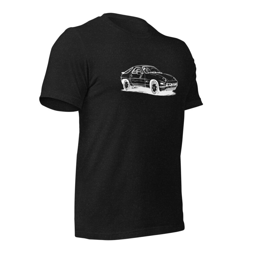 Vintage Velocity Collection – 1989 Porsche 928 – T-Shirt - Image 3